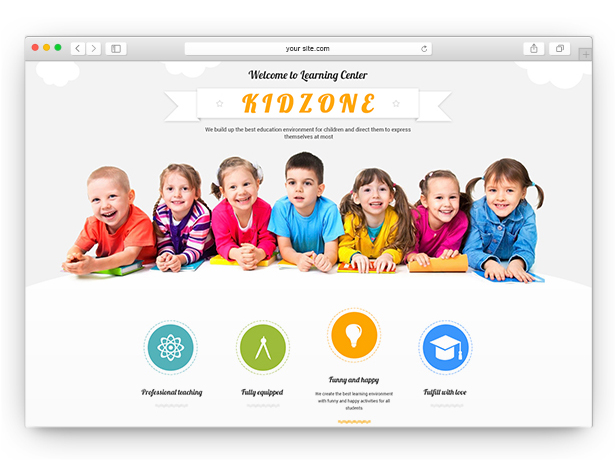 Kidzone - Children Kindergartent WordPress Theme