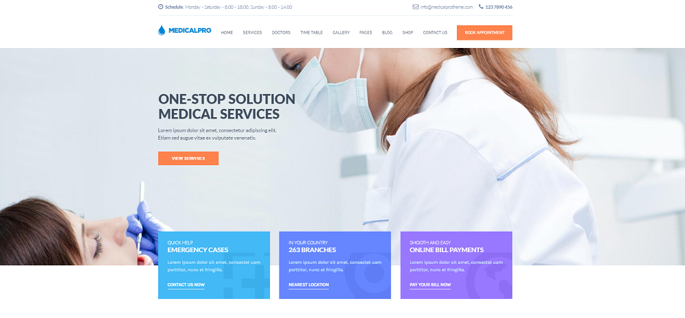Medicalpro- Professional Medical WordPress Theme